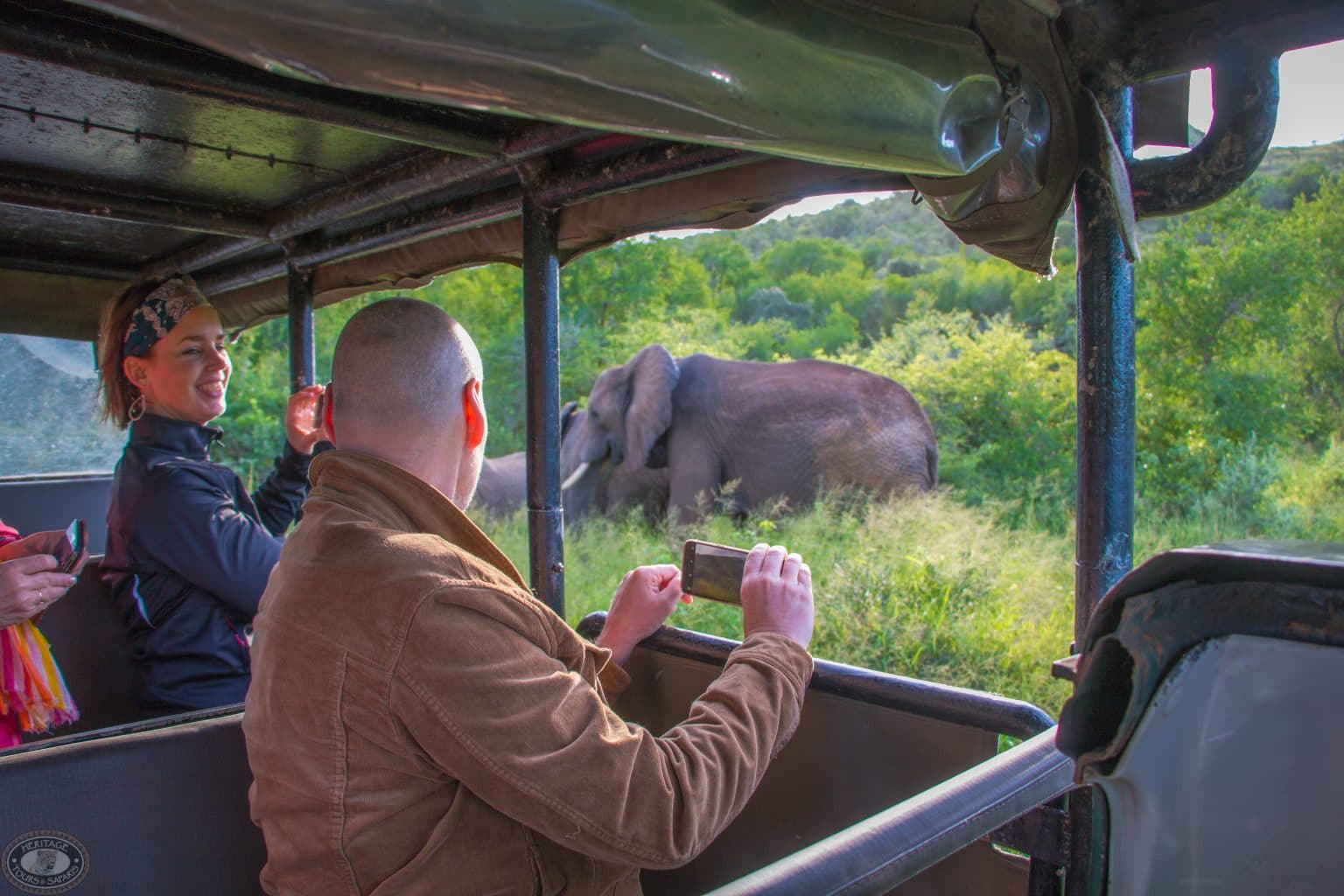 Hluhluwe full day big 5 safari elephant sighting