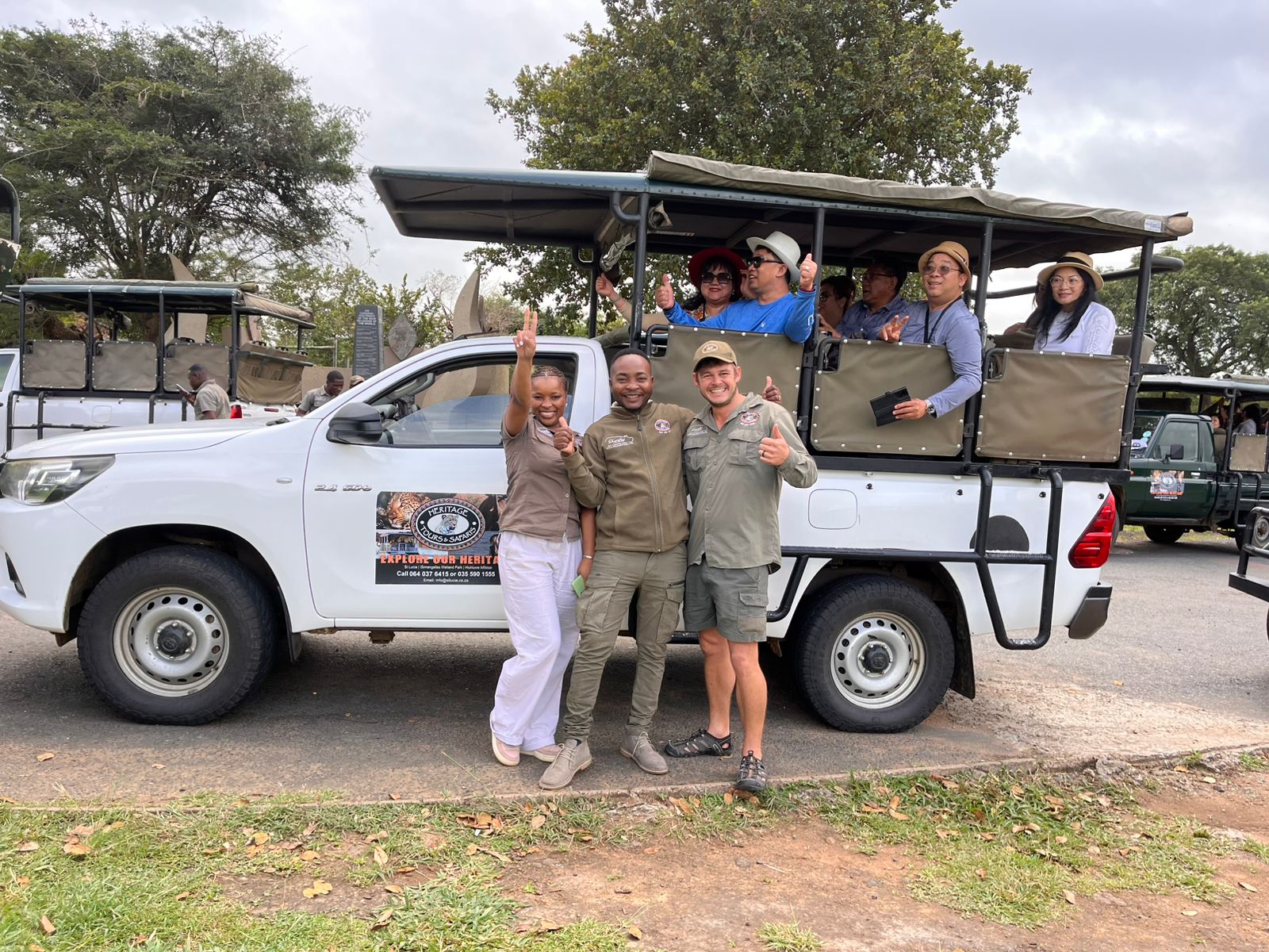 clients and game rangers on a safari for six big 5 hluhluwe imfolozi park safari