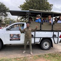 clients on our safari for six people into the Hluhluwe Imfolozi Park Big 5 Safari